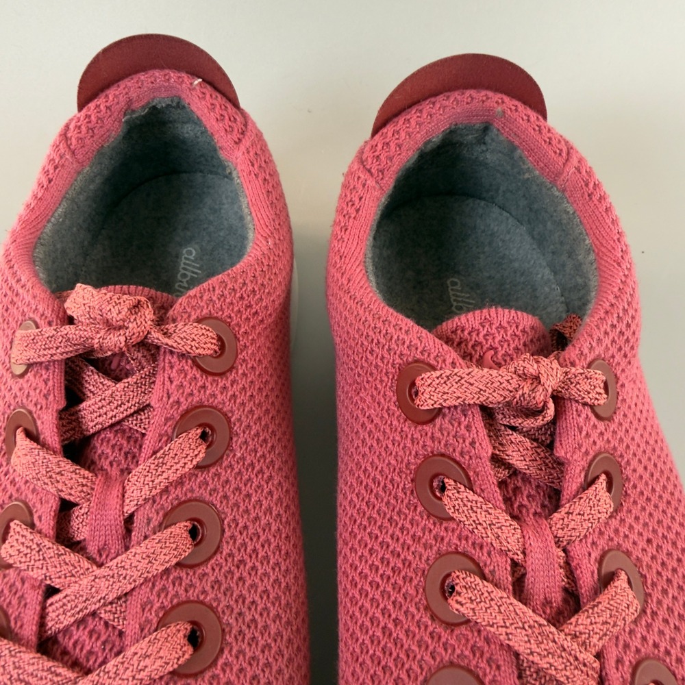 Allbirds Tree Piper Mens 13 Lux Pink White Running Shoes Lace Low Train Sneaker - Picture 13 of 16